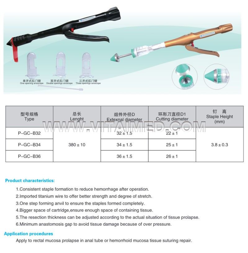 Disposable PPH stapler