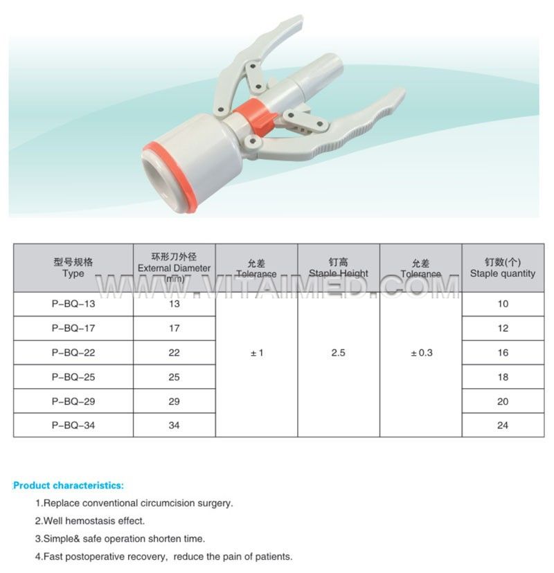 Disposable Circumcision Stapler